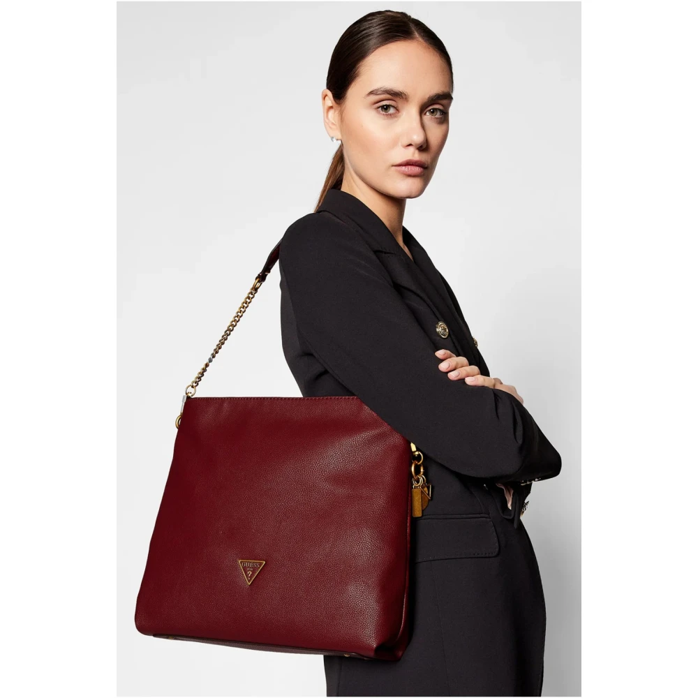 Guess Destiny Schoudertas Rood PU Leer Red Dames