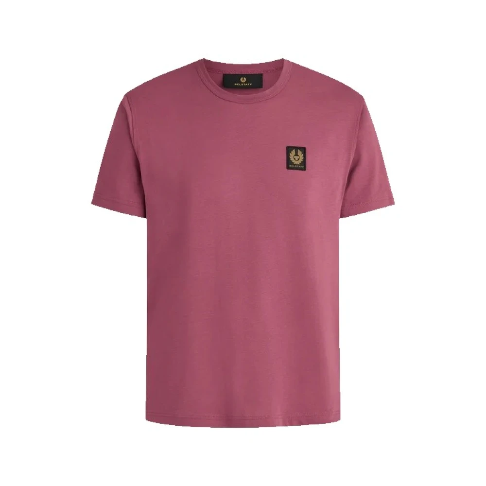 Belstaff Klassiek katoenen T-shirt met korte mouwen Red Heren
