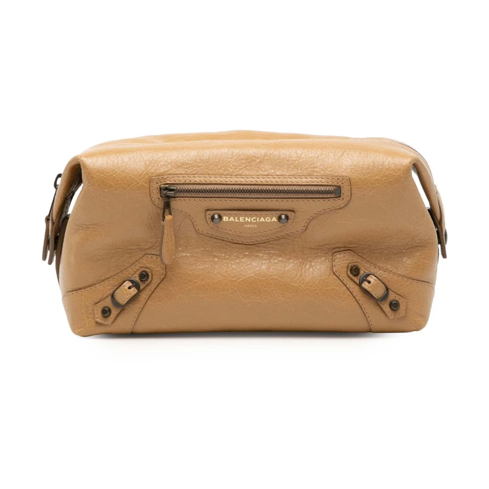 Balenciaga Vintage Women's Brown Pre-Owned Leather Pouch