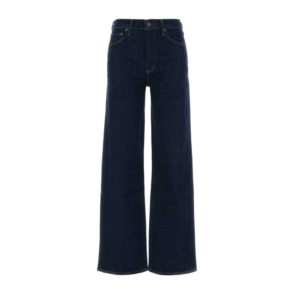 Agolde Women's Blue Wide Jeans, W29, Harper Straight Jean