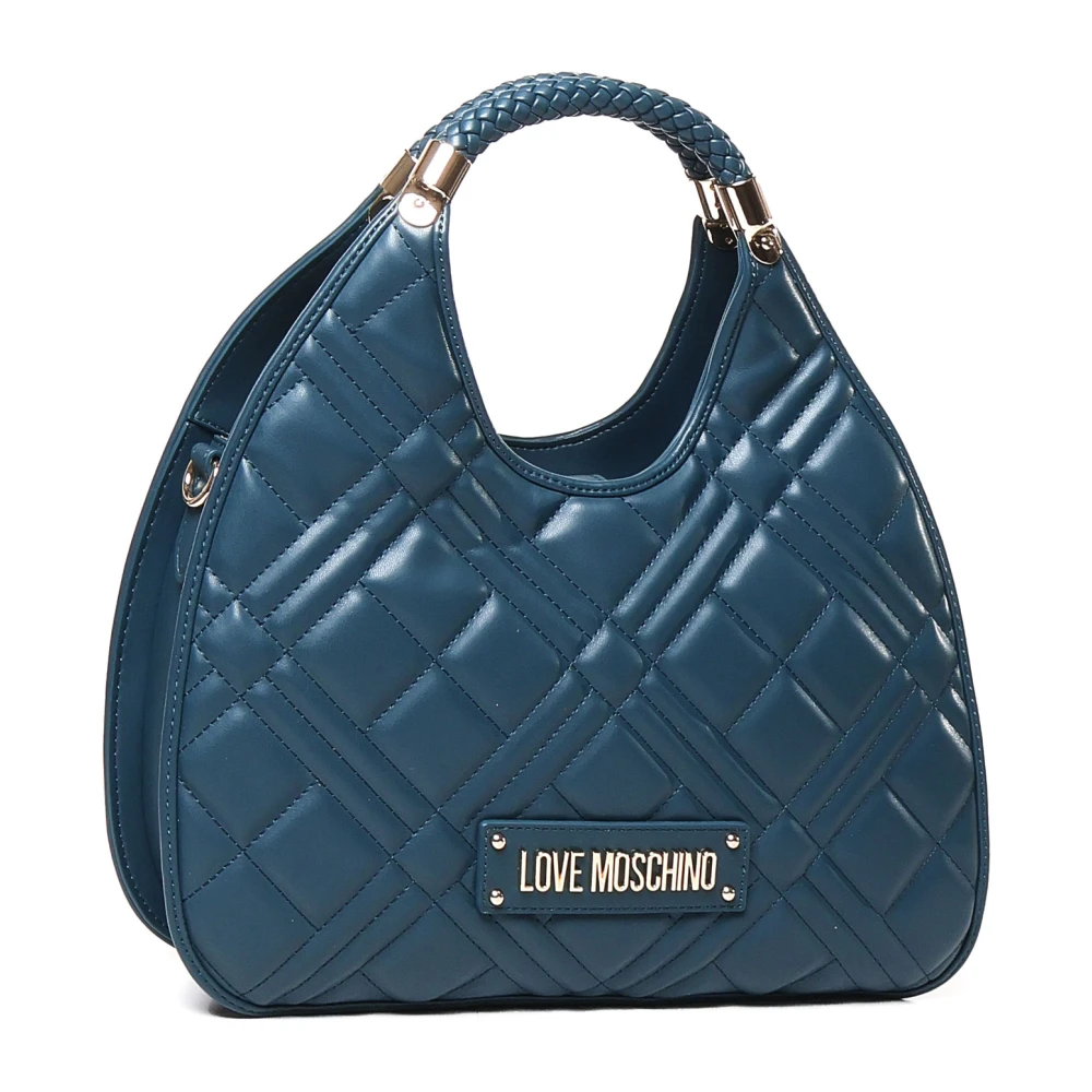 Love Moschino Teal Schoudertas met Ritssluiting Green Dames