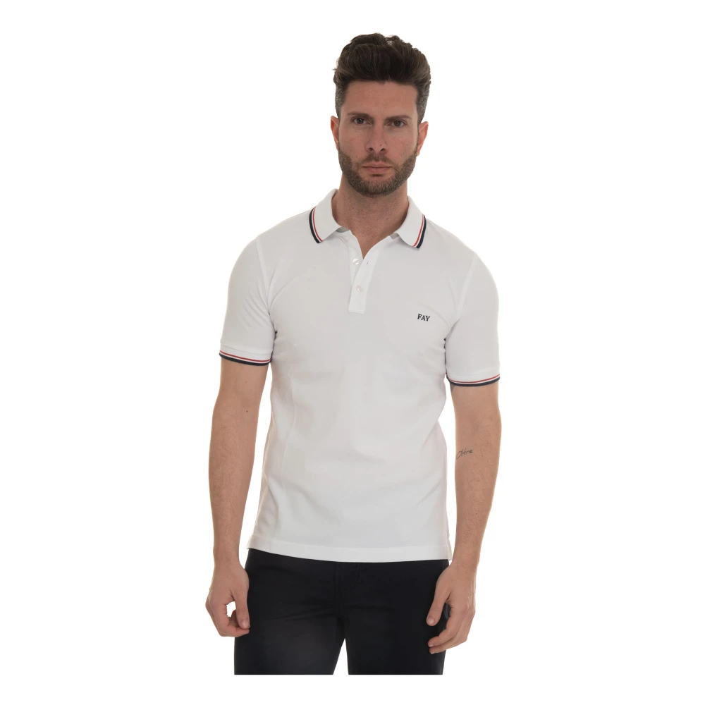 Fay - Tops > Polo Shirts - White - Fay - Modalova