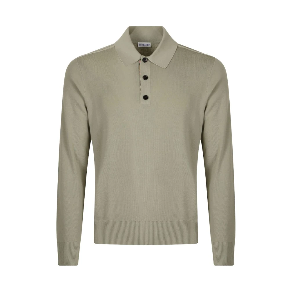 Burberry Herr Grön Stickade Tröjor M, Rundhalsstickat