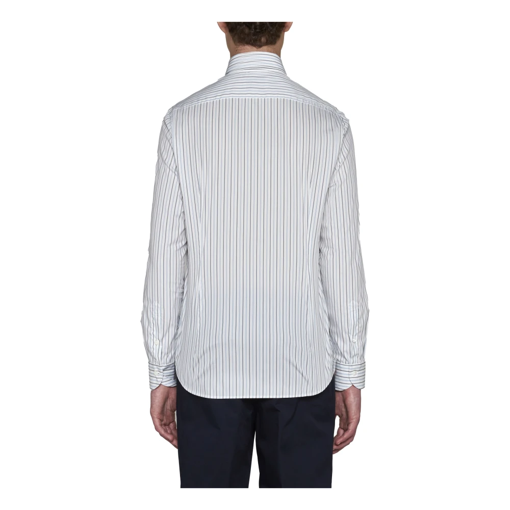 D4.0 Gestreept overhemd met lange mouwen Multicolor Heren