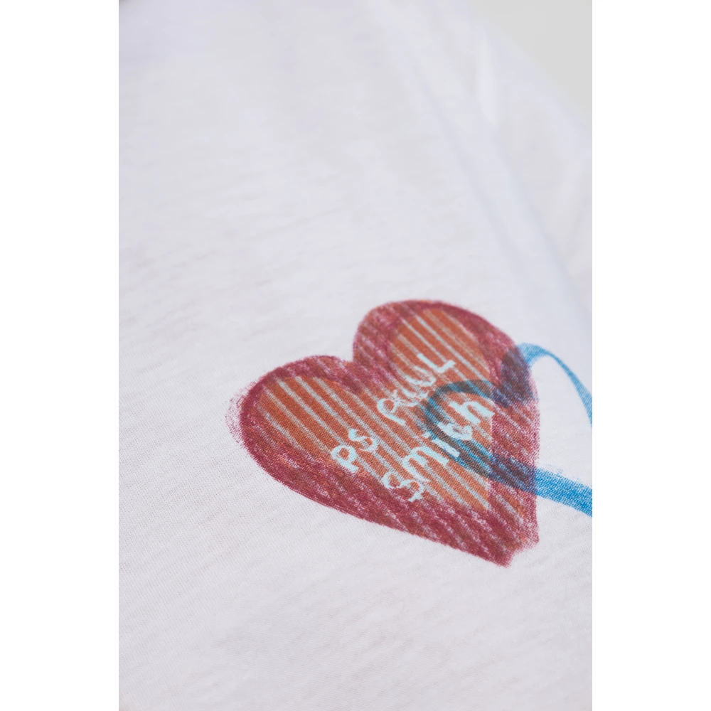 PS By Paul Smith T-shirt met logo White Dames