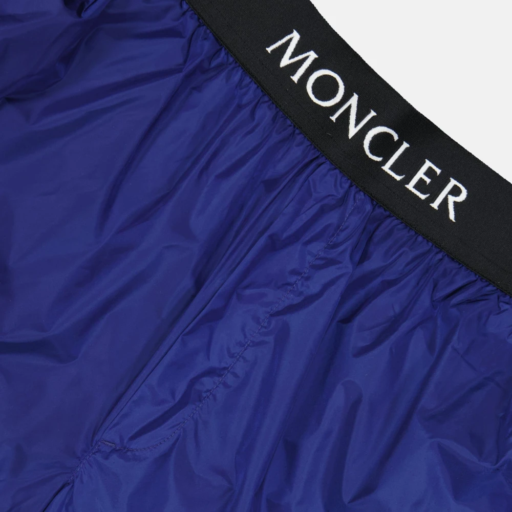Moncler Logo Badpak met Lange Snit Blue Heren