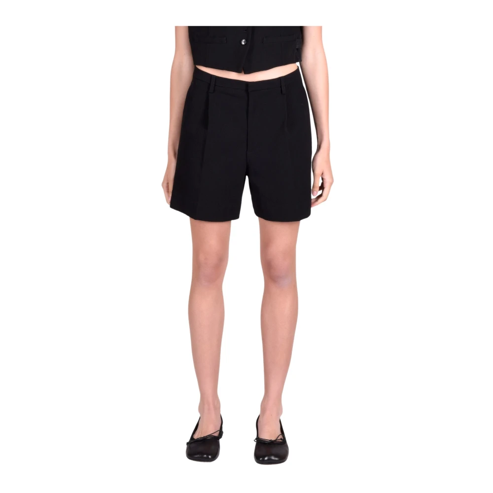 Barena Venezia Katoenmix Casual Shorts Black Dames