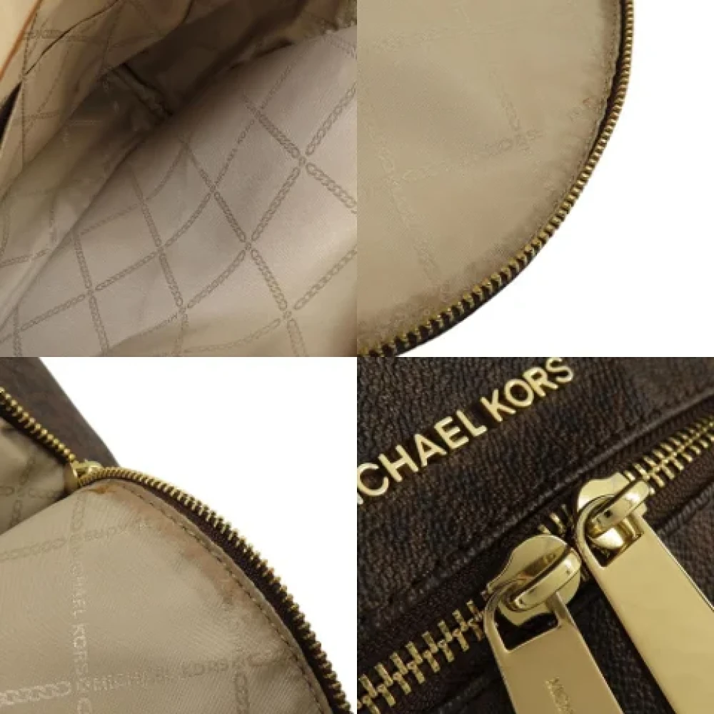 Michael Kors Pre-owned Canvas backpacks Brown Dames