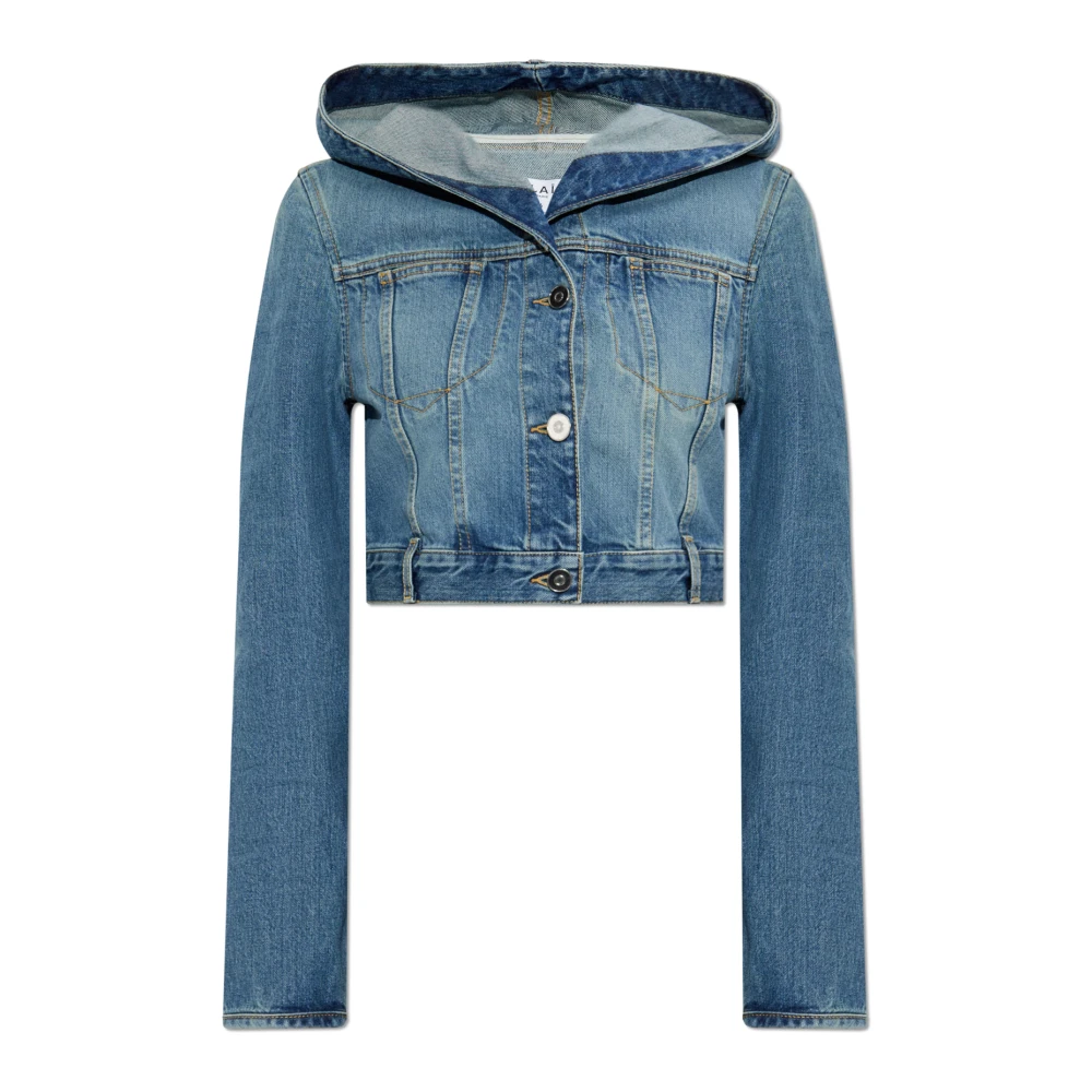 Alaïa Denim jack met capuchon Blue Dames