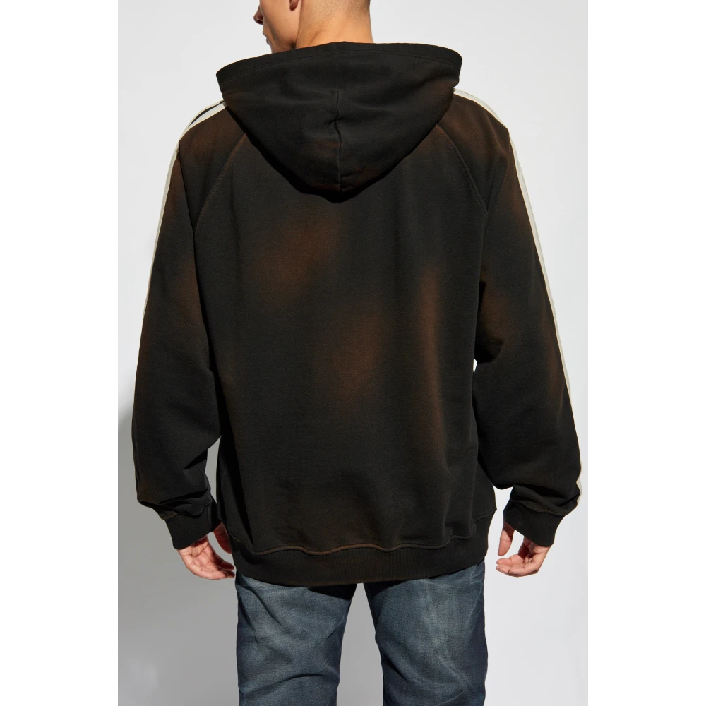 Diesel Sweatshirt `S-Roxt-Hood-Stripe` Black Heren