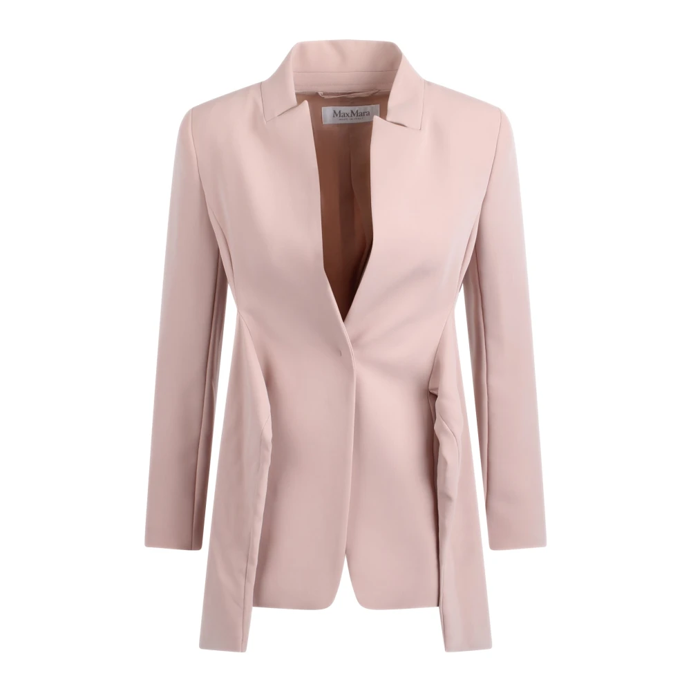 Max Mara Seggio Blazer met Notched Revers Pink Dames