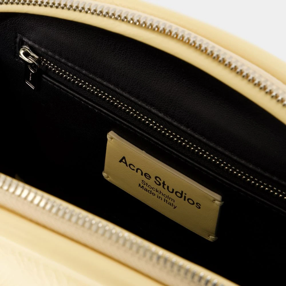 Acne Studios Gele Leren Mini Schoudertas Yellow Dames