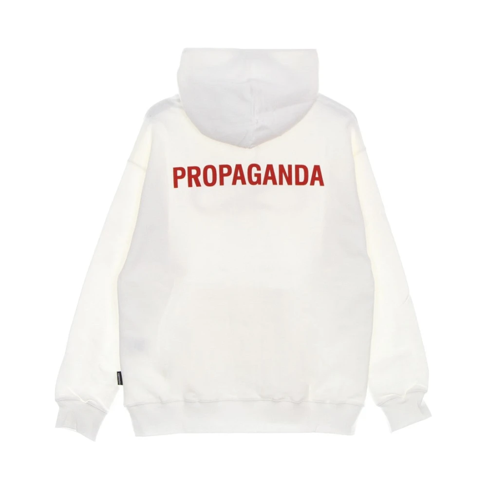 Propaganda Rode Hoodie Lichtgewicht Sweatshirt White Heren