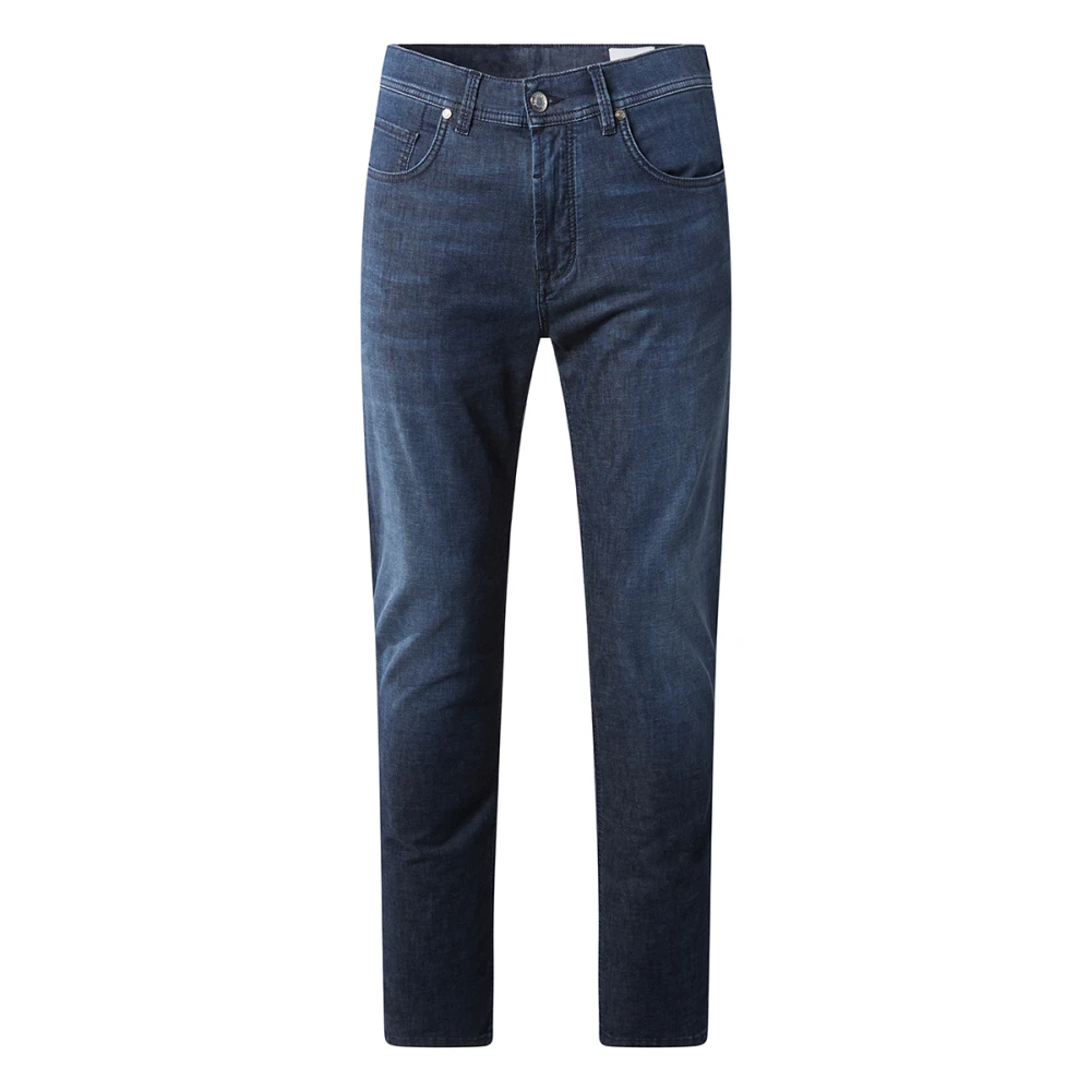 BALDESSARINI Donkerblauwe Gebruikte Whisker Jeans Regular Fit Blue Heren