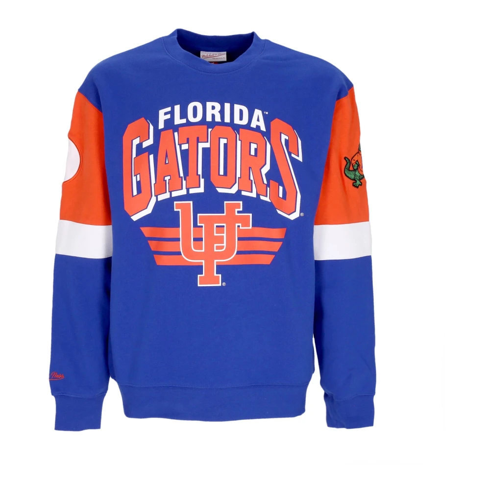 Mitchell & Ness Florida Gators Crewneck Sweatshirt Blue Heren
