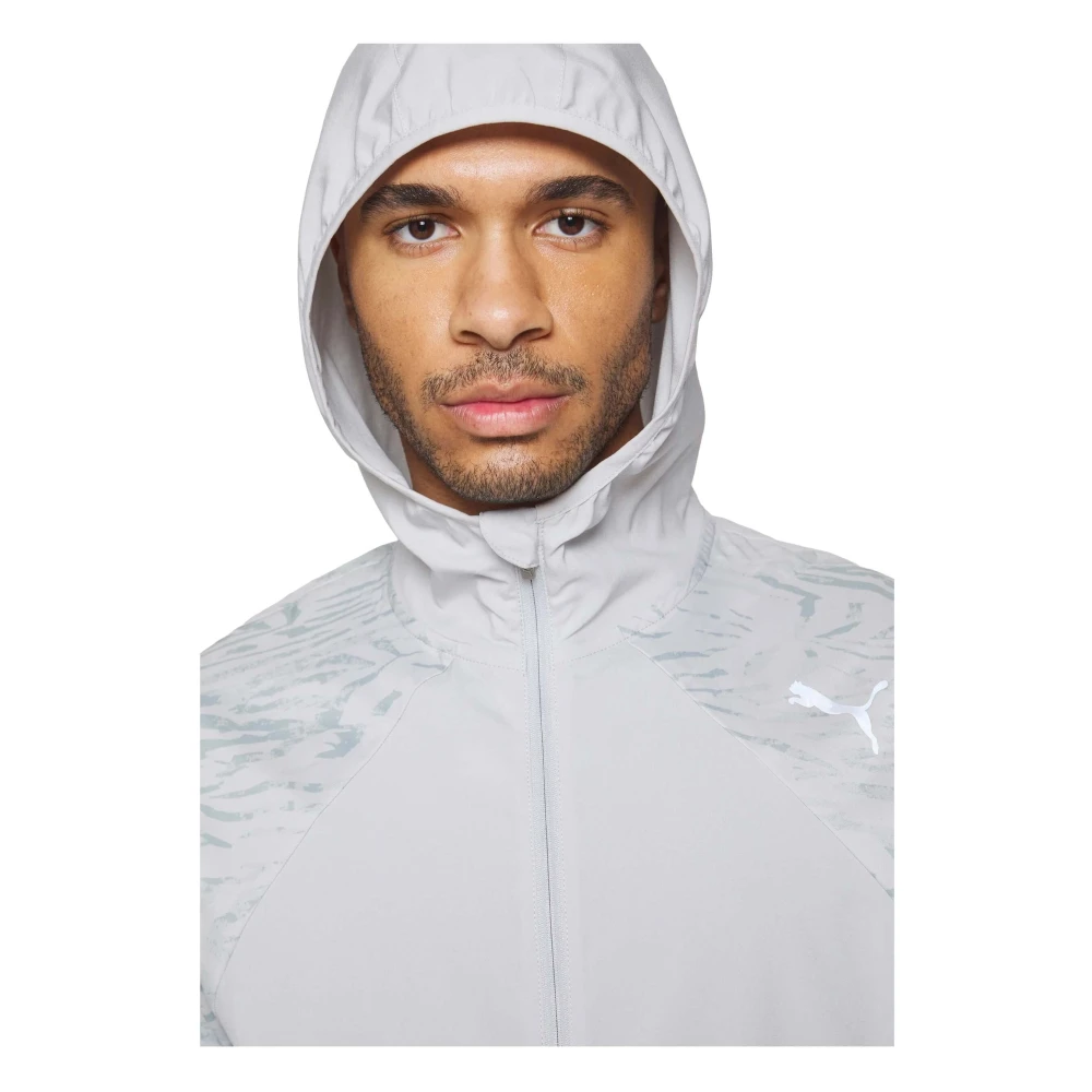 Puma Hardloop Grafische Jas Gray Heren