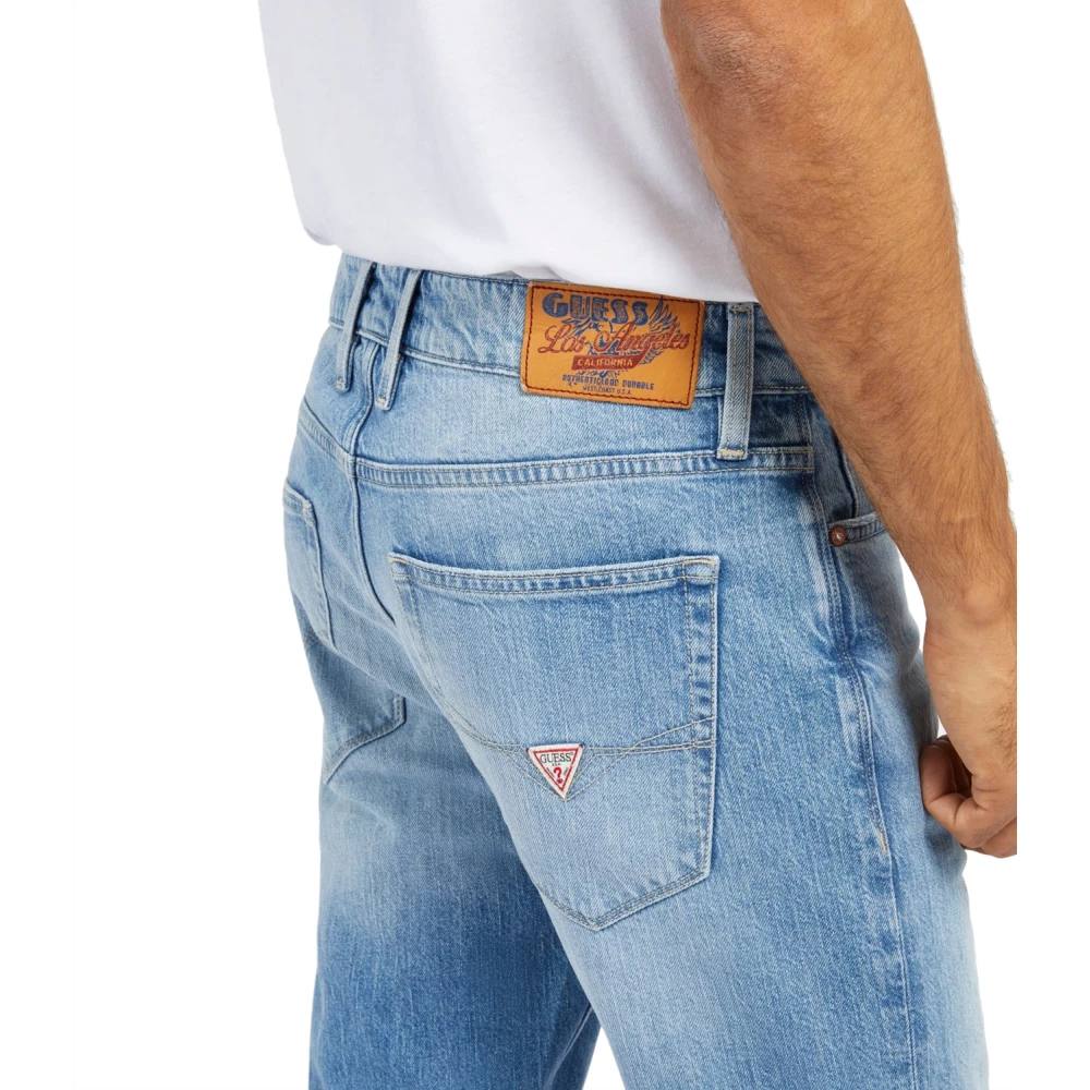 Guess Slim Tapered Denim Jeans Blue Heren
