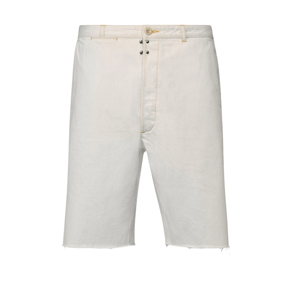 Maison Margiela Krita Selvedge Denim Shorts White, Herr