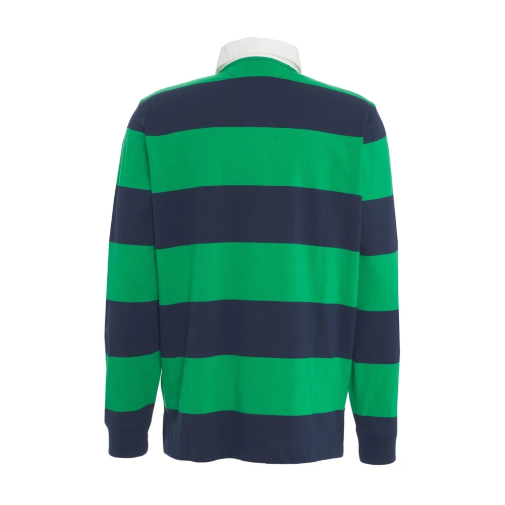 Polo Ralph Lauren Blauwe Polo met Lange Mouwen Classic Fit Multicolor Heren