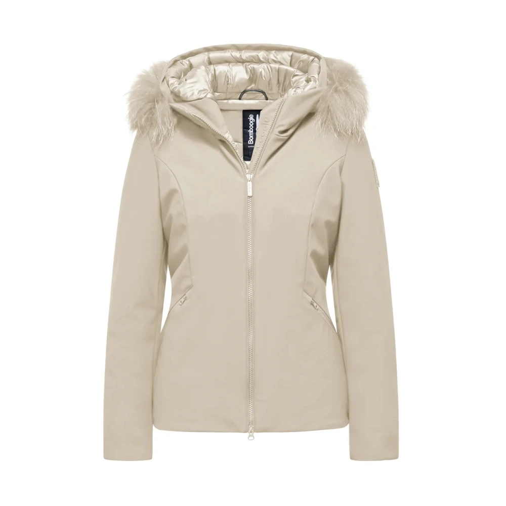 Bomboogie Damen Beige Jacken, Sgröße: