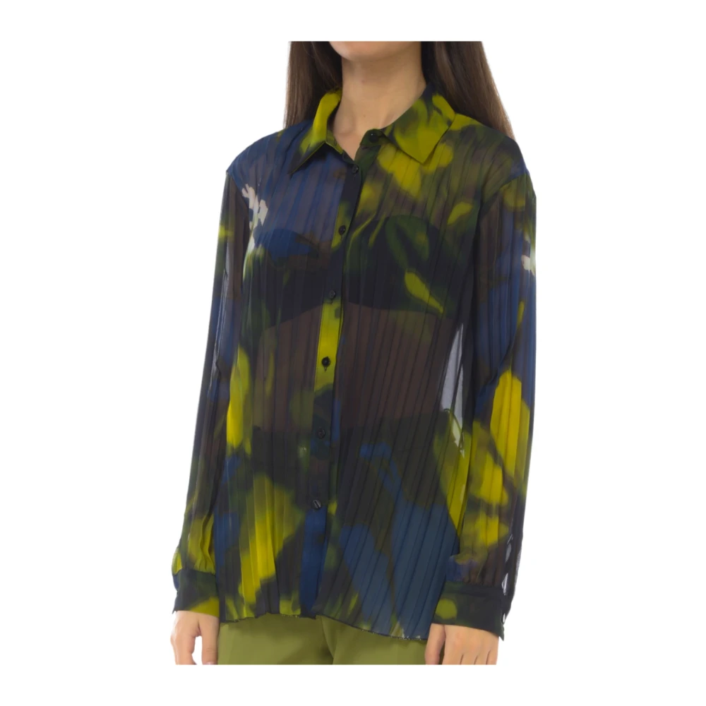 Kaos Damesblouse met lange mouwen synthetisch materiaal Multicolor Dames