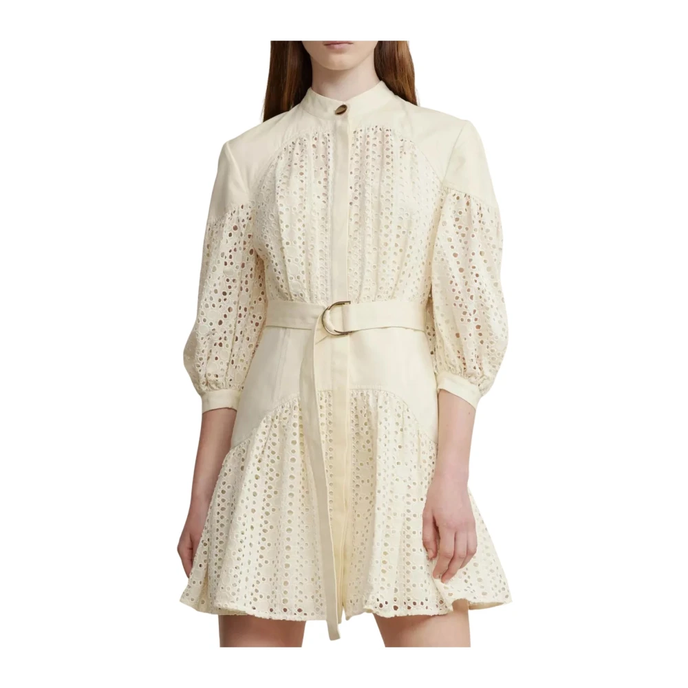Acler Kanten Mini Jurk Moore Room White Dames
