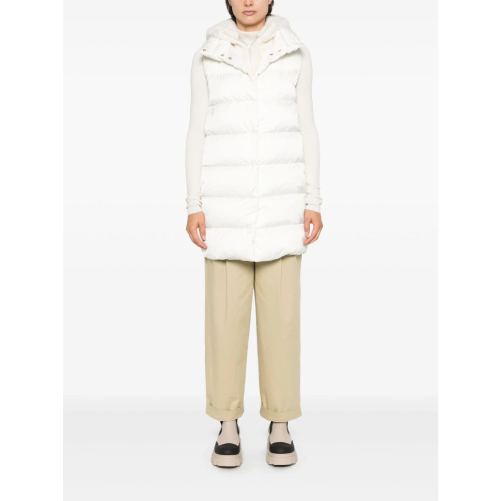 Herno Gewatteerd Vest White Dames
