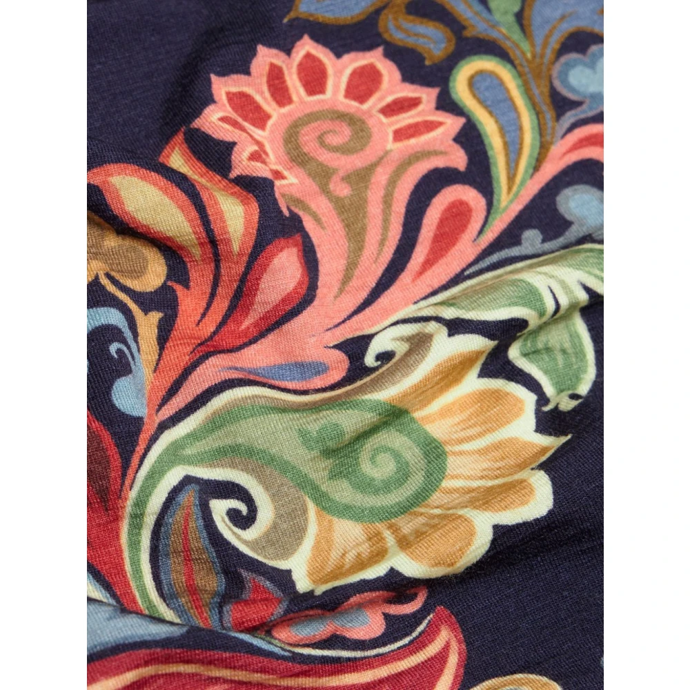 ETRO Paisley Print Crew Neck Sweater Multicolor Dames
