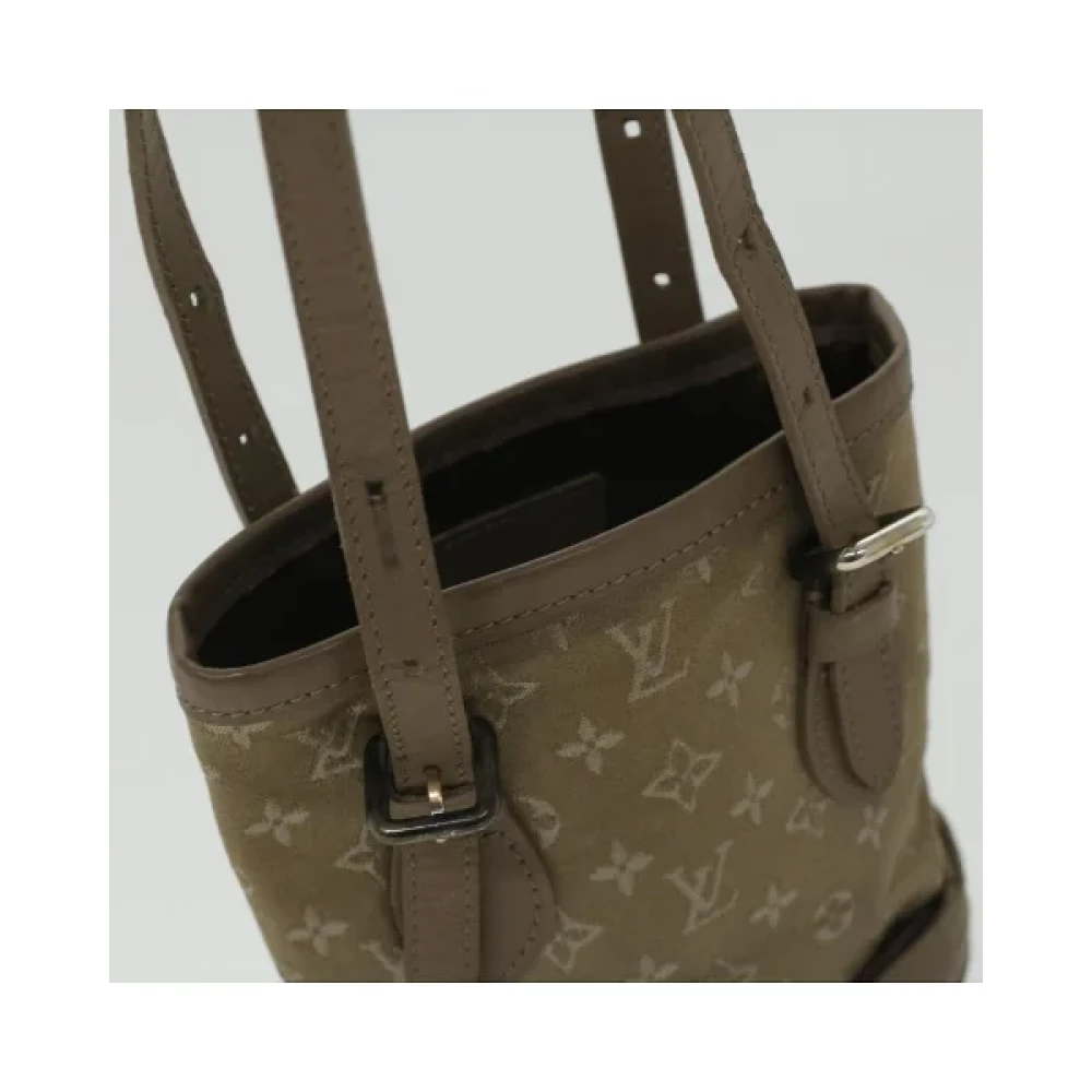 Louis Vuitton Vintage Pre-owned Satin handbags Brown Dames