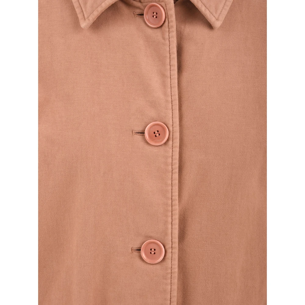 Aspesi Stijlvolle Enkelrijige Jas Pink Dames