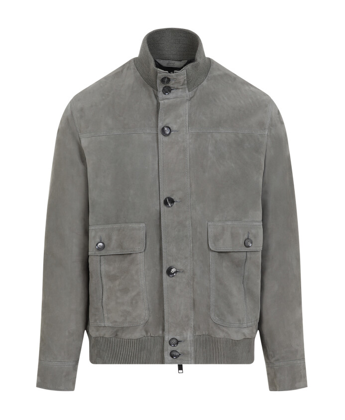 veste-en-cuir-suede-vert