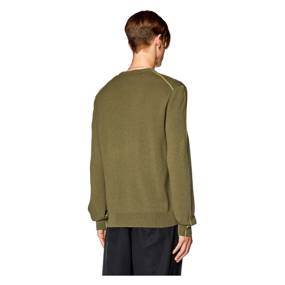 Diesel Jumper with contrast piping Green Heren