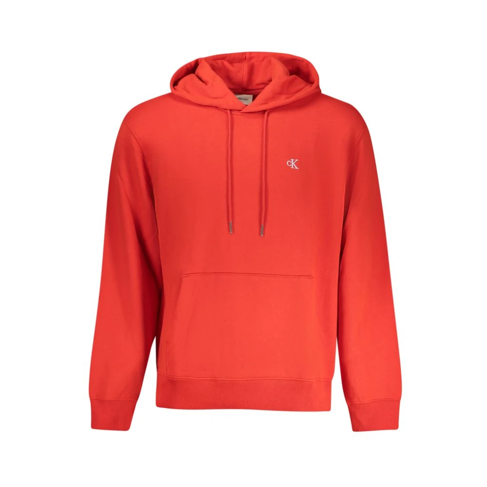Calvin Klein Men's Red Hoodies, Xl, Hooded Sweatshirt