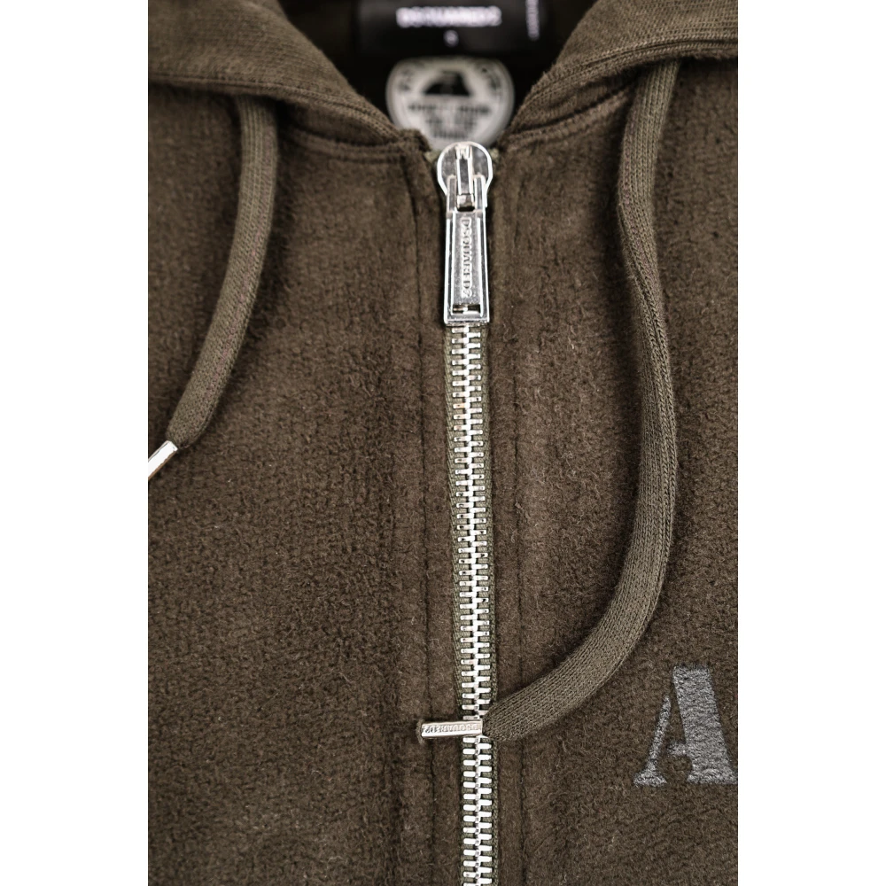 Dsquared2 Regular Fit Hoodie Sweatshirt Green Heren