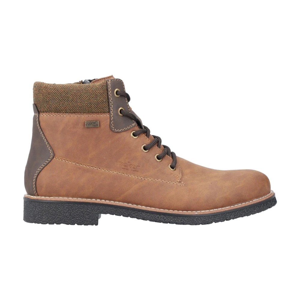 Rieker Men's Brown Lace-Up Boots, 8 Uk, Lace-Up Boots