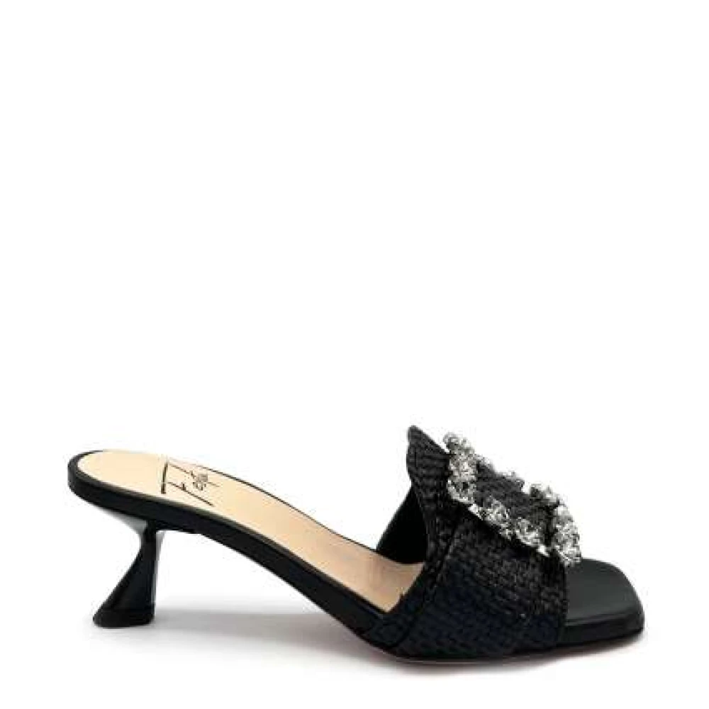 Roberto Festa Heeled Mules Black, Dam