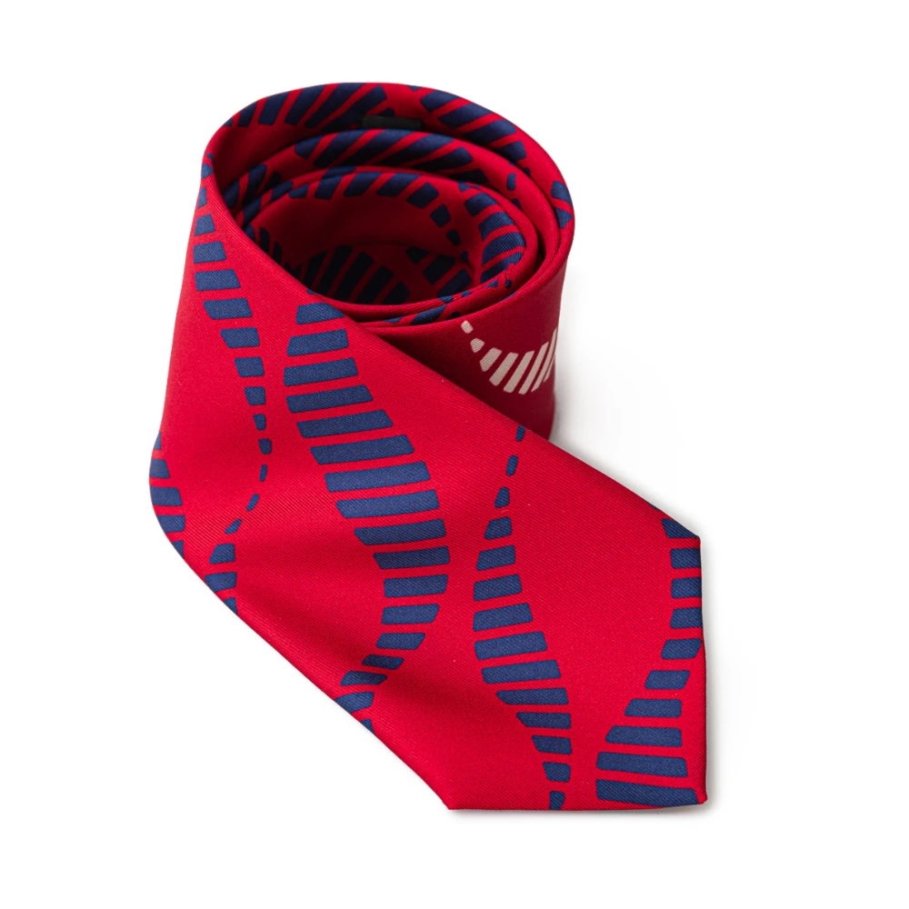 Giorgio Armani Rode Zijden Stropdas Elegante Stijl Red Heren