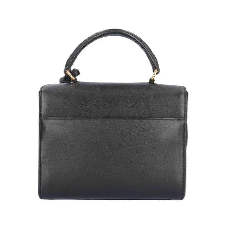 Saint Laurent Vintage Pre-owned Leather handbags Black Dames