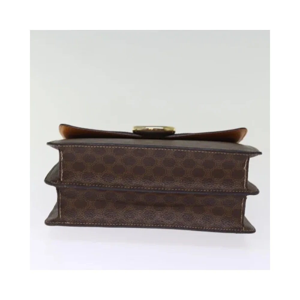 Celine Vintage Pre-owned Leather handbags Brown Dames