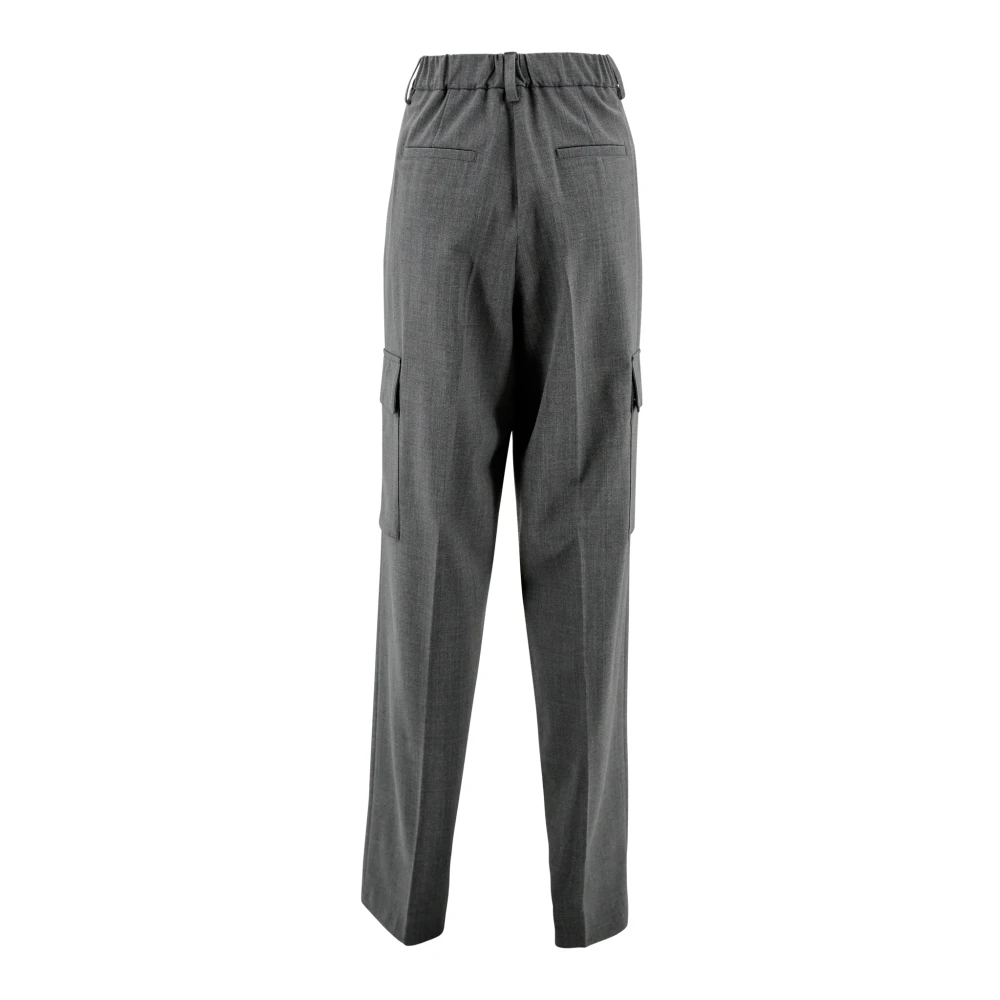 Herno Wijde Broek Gray Dames