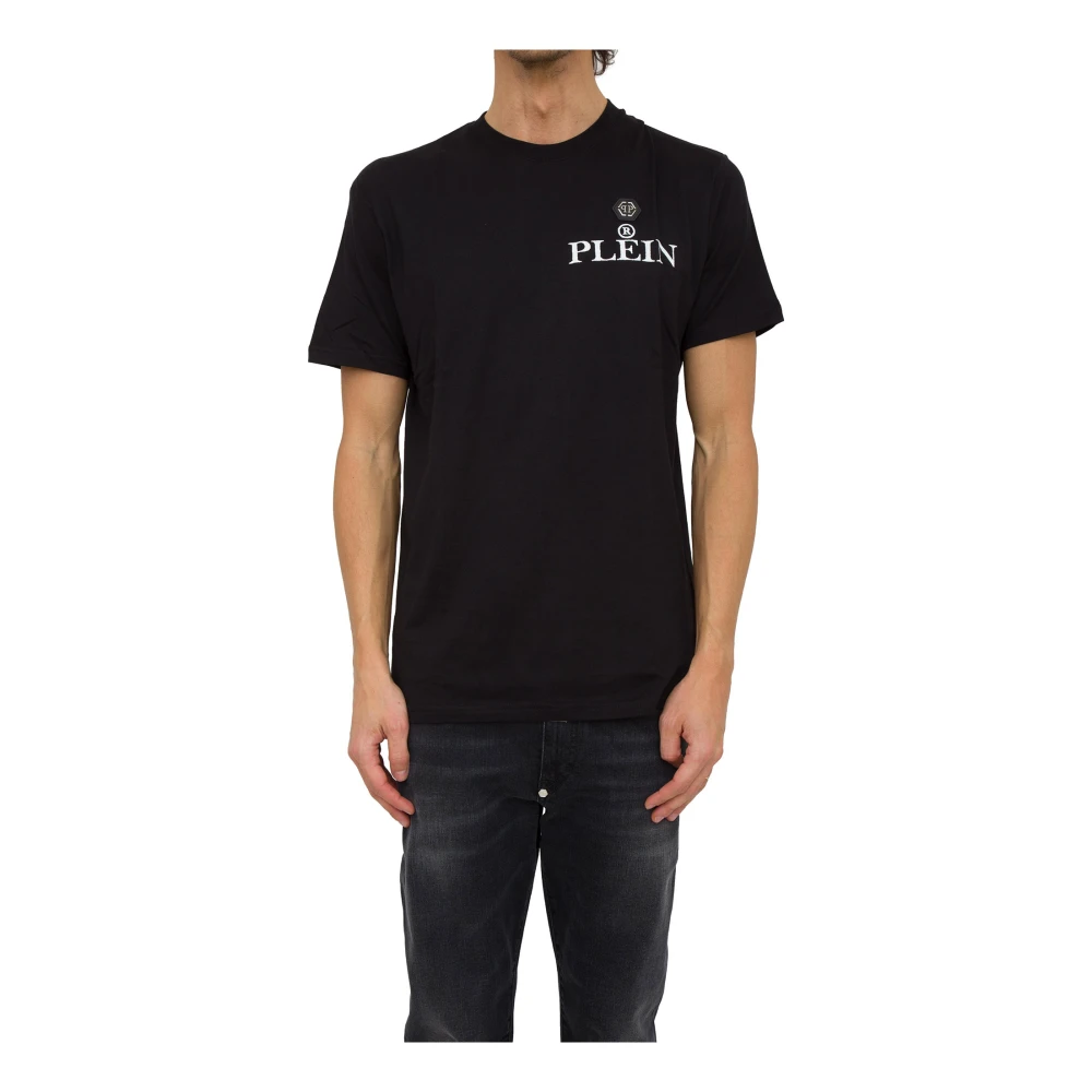 Philipp Plein Zwart T-Shirt met Ronde Hals Black Heren
