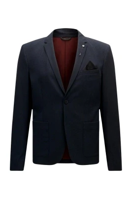 Slim-fit Melange Jacket Basko