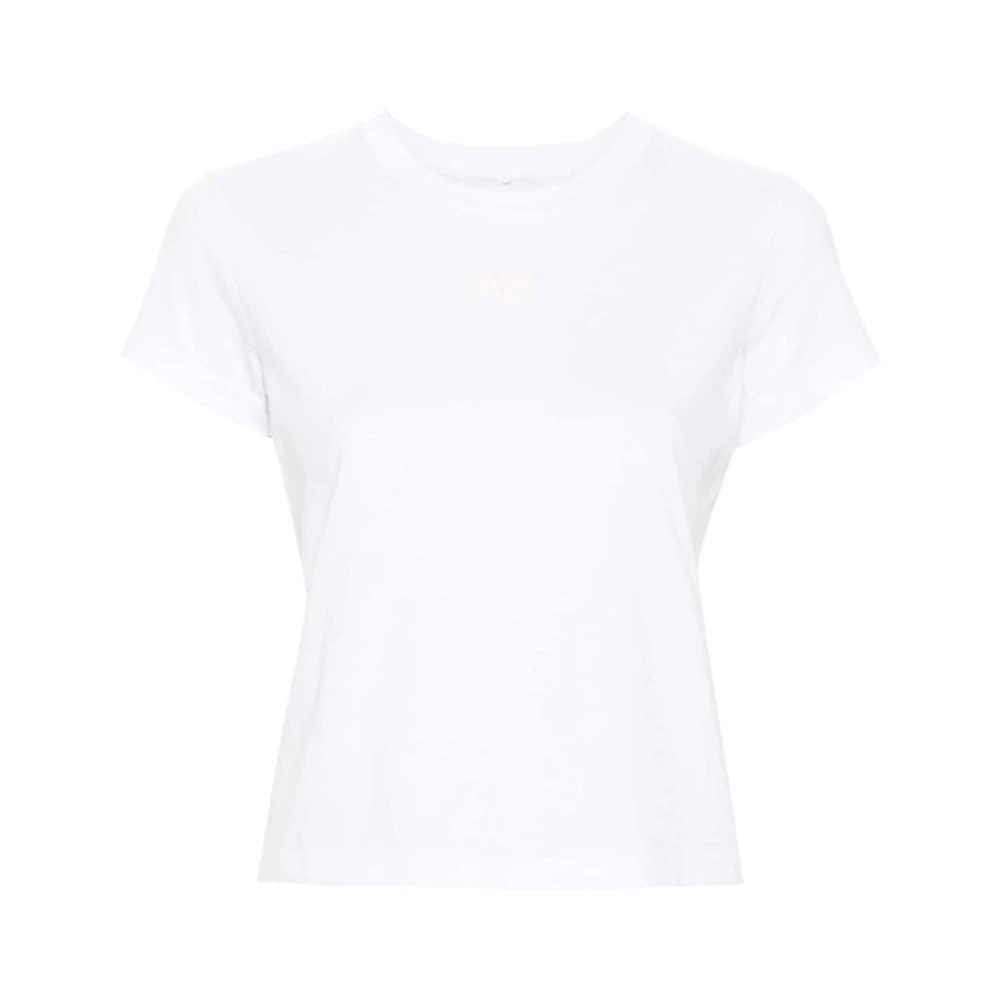 T by Alexander Wang Vit Logo Print Crew Neck T-shirt White, Dam