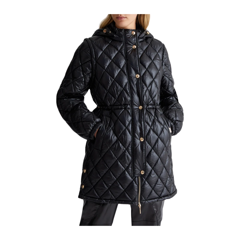 Liu Jo Gewatteerde jas zwart Black Dames