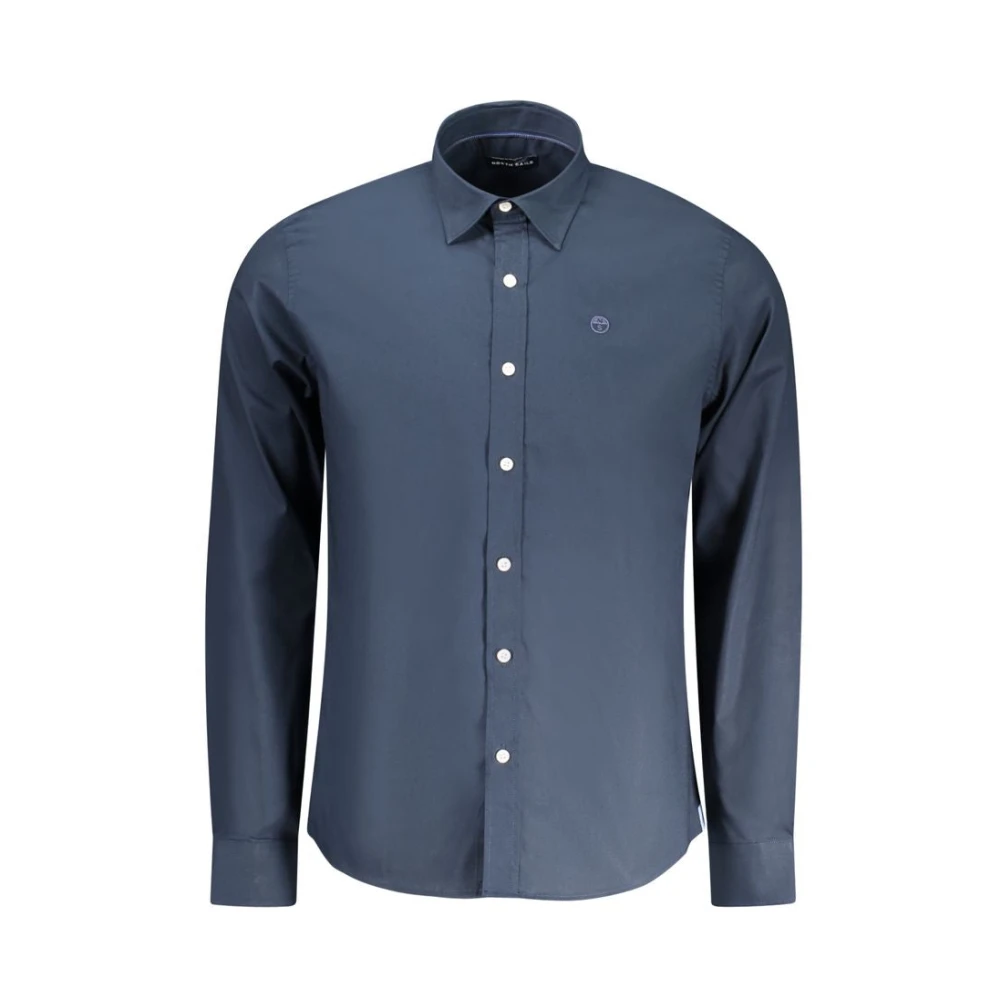 North Sails Men's Blue Cotton Shirt With Italian Collar