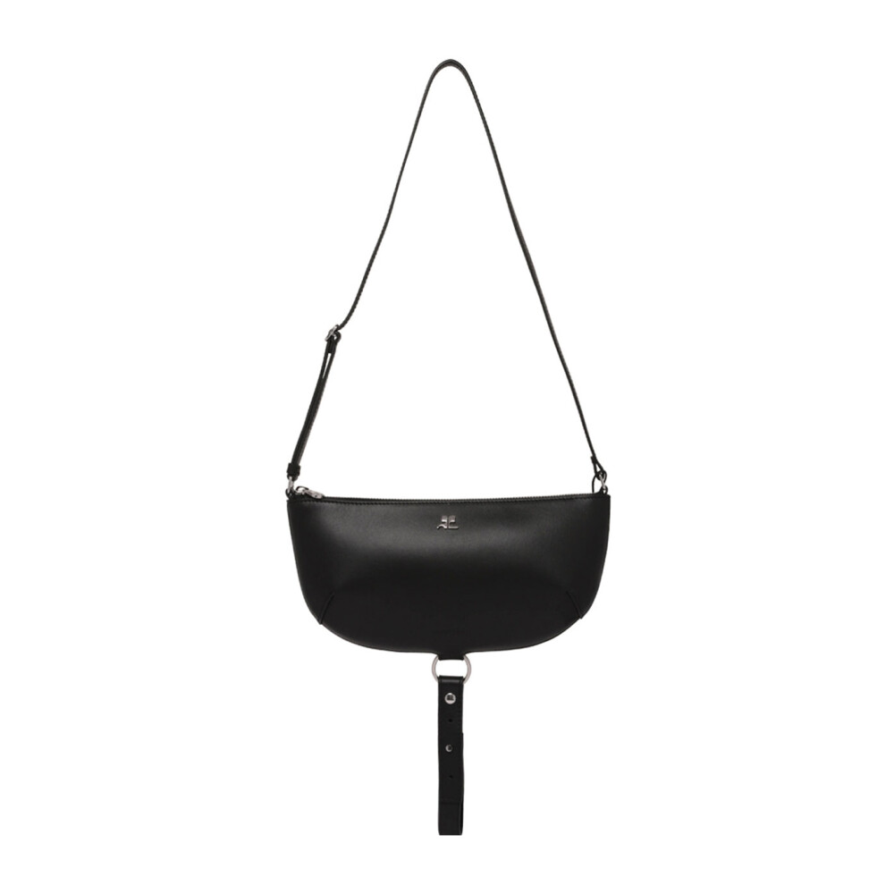 courrèges GRAINED LEATHER CROSS BODY BAG Crossbody Bags - courrèges