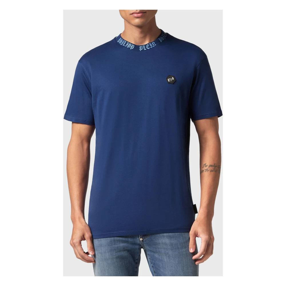 Philipp Plein Stijlvolle T-Shirt voor Heren Blue Heren