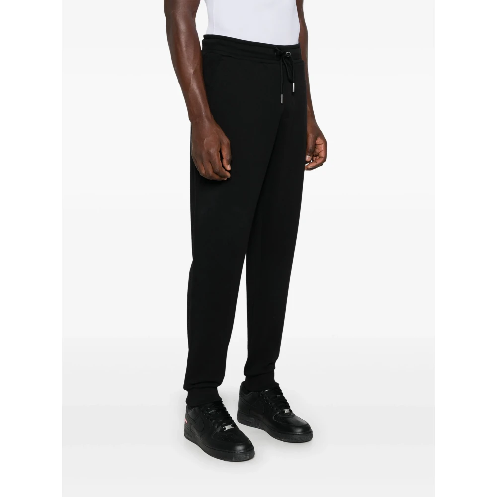 Calvin Klein Zwarte Geborduurde Logo Jogger Broek Black Heren