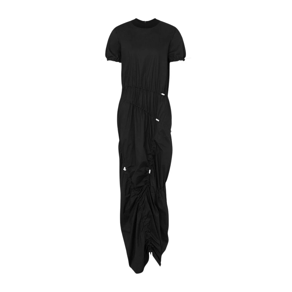 Moschino Women's Black Stretch Cotton Poplin Dress