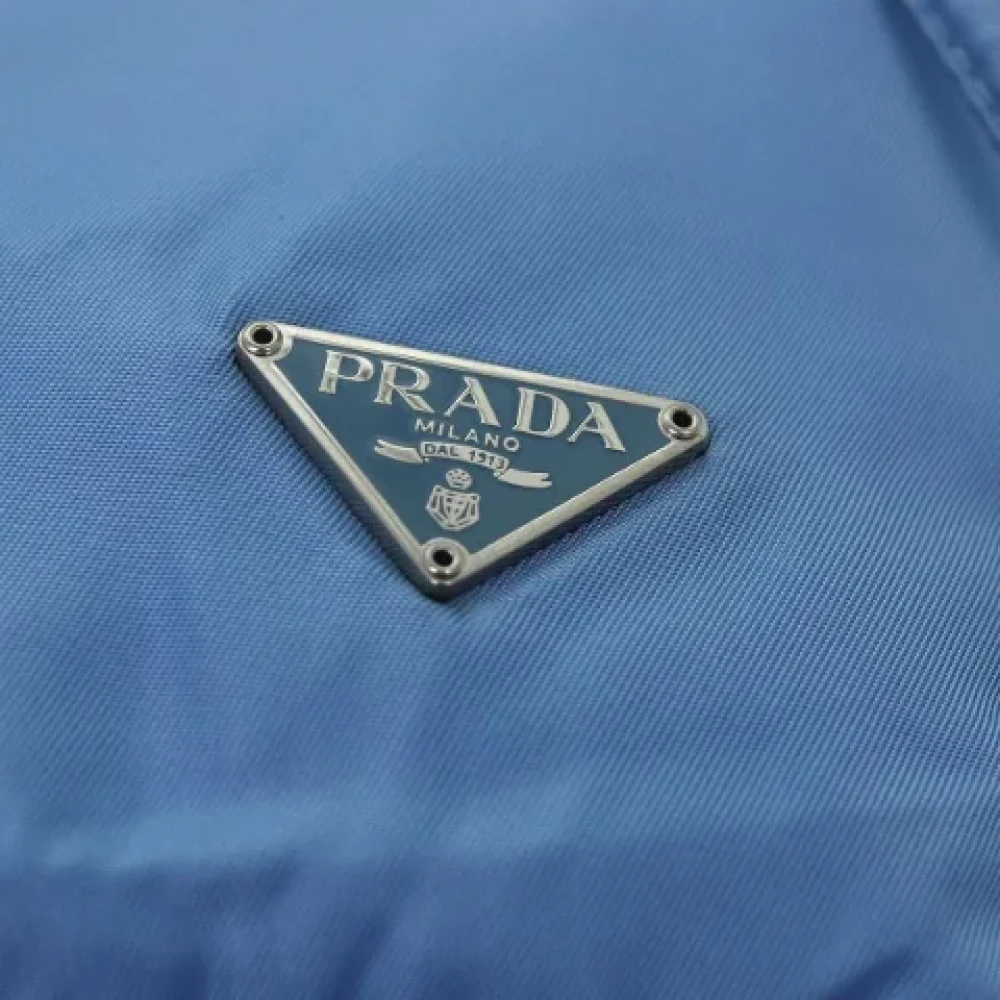 Prada Vintage Pre-owned Nylon pouches Blue Dames
